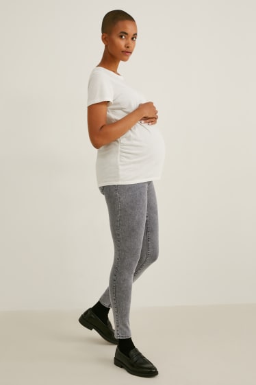 Dames - Zwangerschapsjeans - jegging jeans - LYCRA® - jeansgrijs