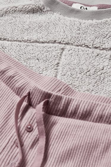 Dona - Pijama de folre polar - gris jaspiat