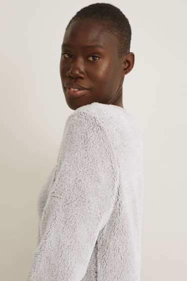 Dona - Pijama de folre polar - gris jaspiat