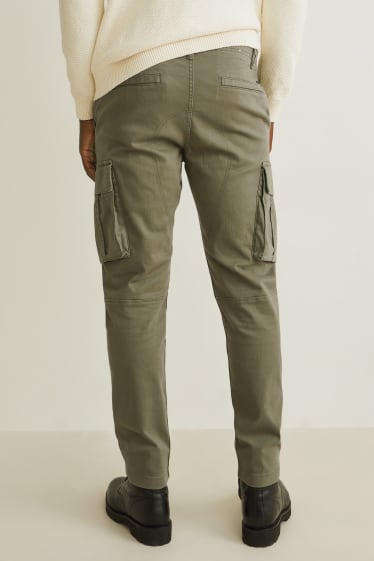 Hommes - Pantalon cargo - tapered fit - Flex - LYCRA® - vert clair