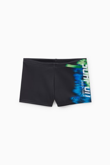 Kinder Buben - Badehose - LYCRA® XTRA LIFE™ - schwarz