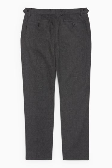 Men - Suit trousers - regular fit - LYCRA® - dark gray