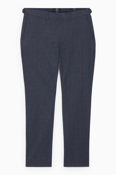 Men - Suit trousers - regular fit - LYCRA® - dark blue