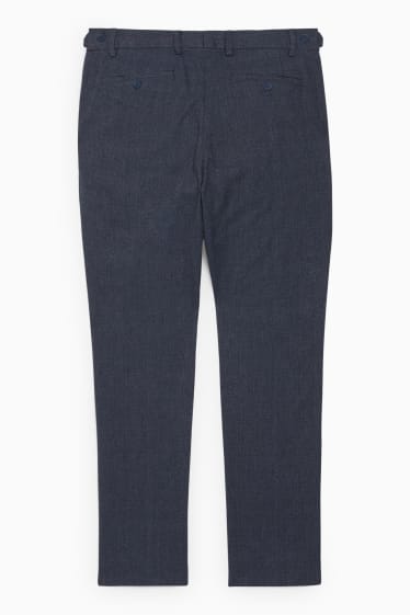 Men - Suit trousers - regular fit - LYCRA® - dark blue