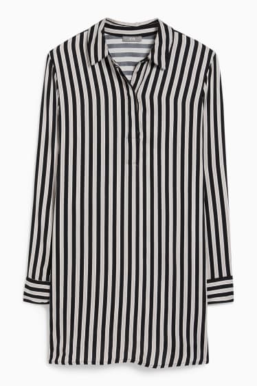 Donna - Blusa - a righe - nero / bianco