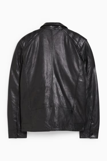 Herren - Lederjacke - schwarz