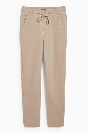 Femmes - Pantalon - mid-waist - 4 Way Stretch - LYCRA® - taupe