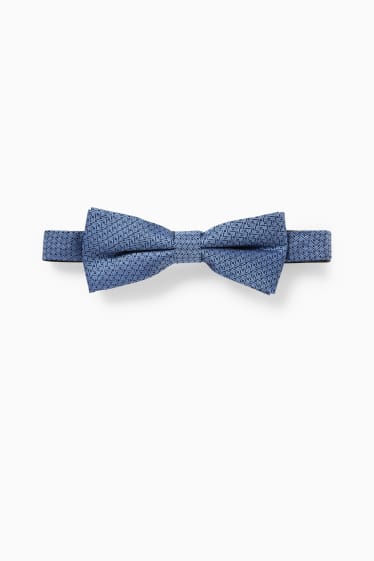 Men - Silk bow tie - blue