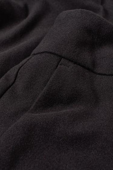 Dames - Pantalon - high waist - wide leg - zwart