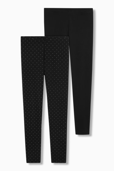 Donna - Confezione da 2 - leggings basic - nero