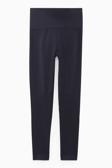 Damen - Funktions-Leggings - Fitness - seamless - dunkelblau