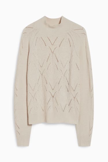 Donna - Maglione - bianco crema