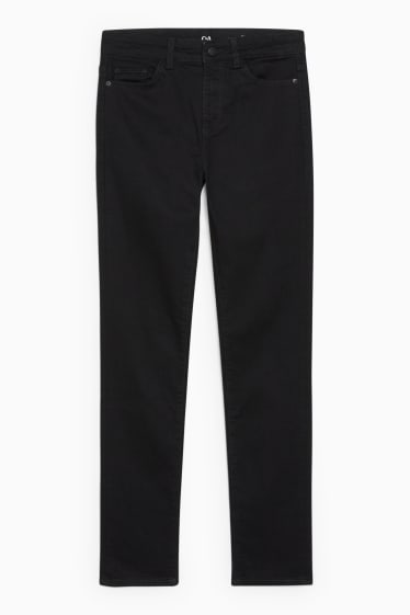 Damen - Slim Jeans - Mid Waist - LYCRA® - schwarz