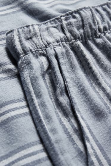 Femei - Pantaloni de pijama - cu dungi - albastru