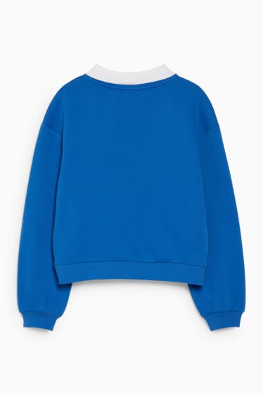 Dames - CLOCKHOUSE - sweatshirt - 2-in-1-look - blauw