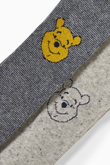 Bebés - Pack de 2 - Winnie the Pooh - leotardos para bebé - azul oscuro