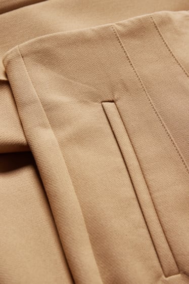 Damen - Stoffhose - Mid Waist - Slim Fit - beige