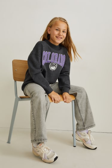 Enfants - Sweat - mélange gris foncé