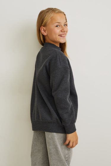 Bambine - Felpa - grigio scuro-melange