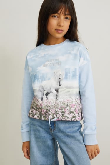 Bambine - Felpa - azzurro