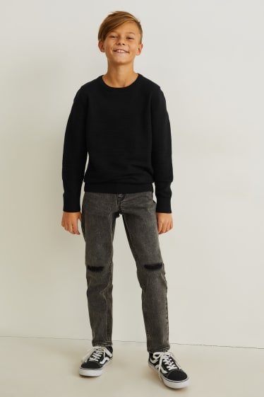 Niños - Relaxed jeans - vaqueros - gris oscuro