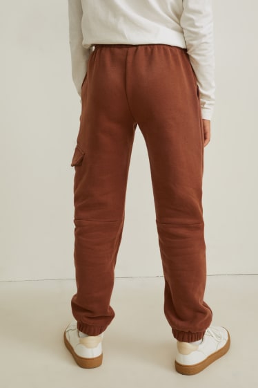 Kinderen: jongens - Set van 3 - joggingbroek - donkergroen / donkerblauw