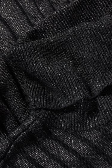 Women - Knitted dress - black