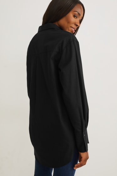 Mujer - Blusa - de planchado fácil - negro