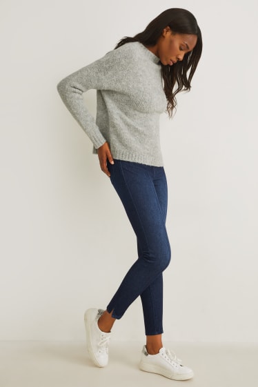 Dona - Jegging jeans - high waist - 4 Way Stretch - texà blau fosc