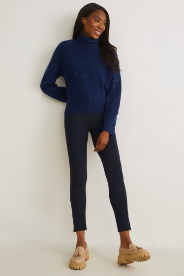 Donna - Leggings - blu scuro