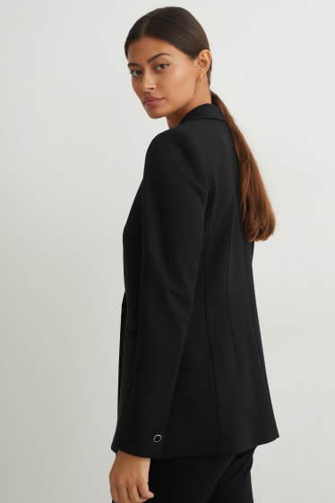 Women - Blazer - fitted - black