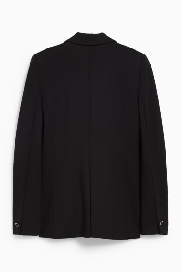 Damen - Blazer - tailliert - schwarz