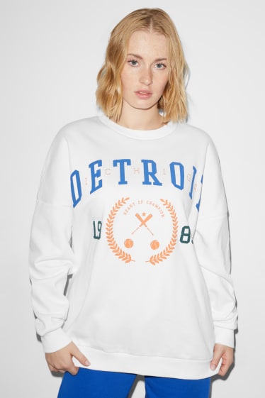 Mujer - CLOCKHOUSE - sudadera - blanco