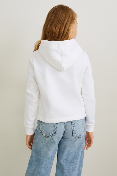 Enfants filles - Ariana Grande - sweat à capuche - blanc crème