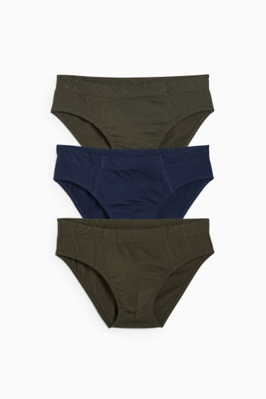 Heren - Set van 3 - slip - donkerblauw