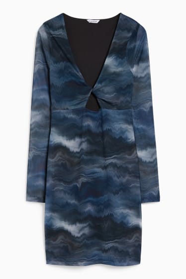 Damen - Kleid - dunkelblau