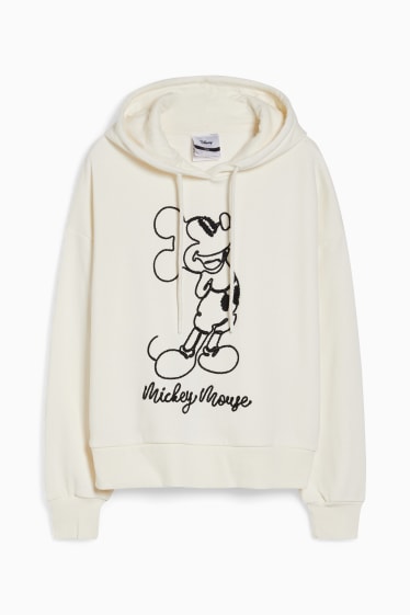 Women - Hoodie - Mickey Mouse - cremewhite