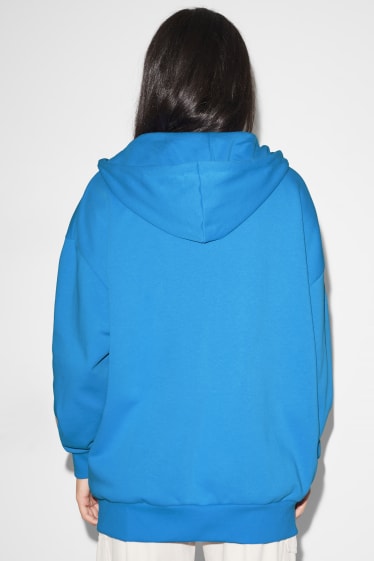 Women - CLOCKHOUSE - zip-through sweatshirt with hood - blue