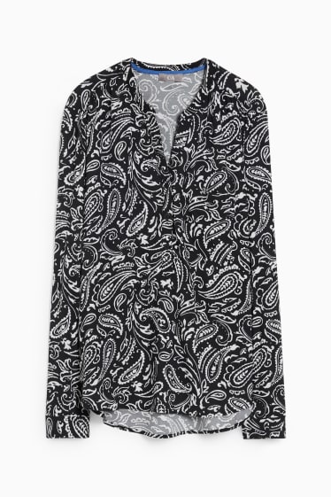 Dona - Brusa - estampada - negre/blanc