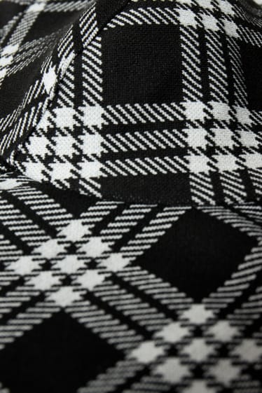 Donna - Corsetto - a quadretti - nero / bianco
