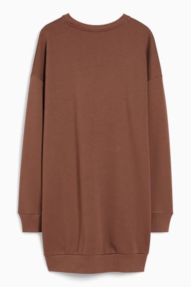Femmes - CLOCKHOUSE - robe en molleton - marron