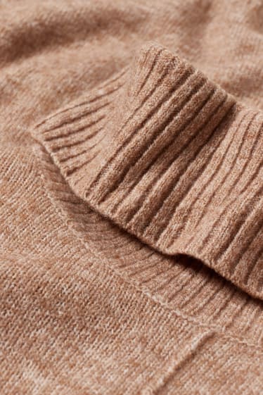 Femmes - Robe en maille - marron chiné