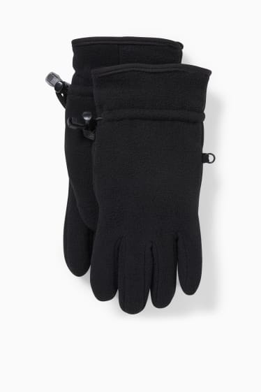 Men - Fleece gloves - THERMOLITE® - black