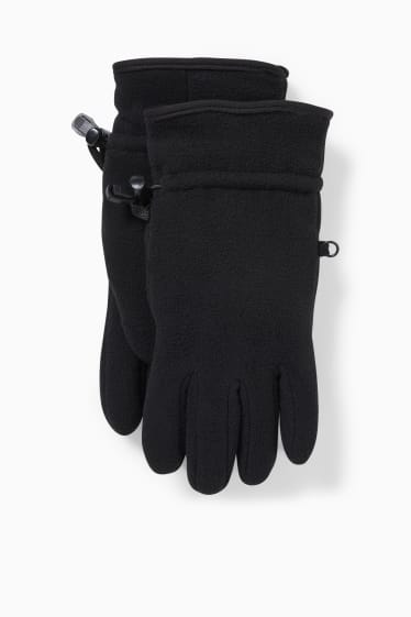 Heren - Fleece handschoenen - THERMOLITE® - zwart