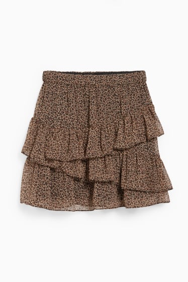 Femmes - CLOCKHOUSE - minijupe - à motif - noir / beige
