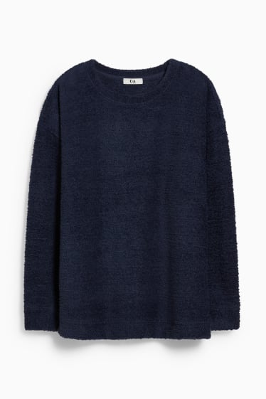 Femmes - Haut de pyjama en polaire - bleu foncé