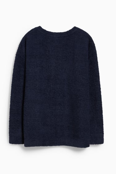 Femmes - Haut de pyjama en polaire - bleu foncé