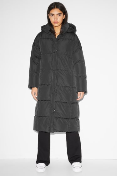 Donna - CLOCKHOUSE - cappotto trapuntato con cappuccio - nero