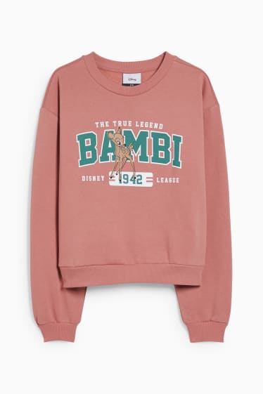 Tieners & jongvolwassenen - CLOCKHOUSE - sweatshirt - Bambi - donker rose