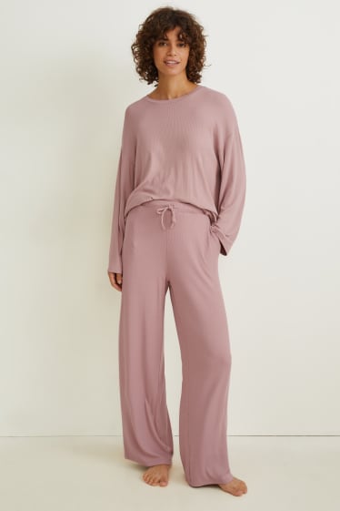 Dames - Pyjama - donker rose